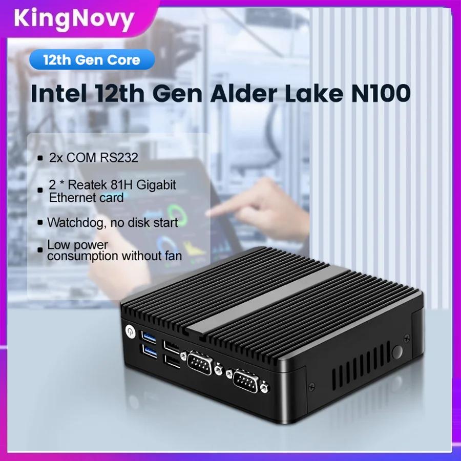 Alder Lake  Ҹ ̴ ǻ,  12  ̴ PC, N100 N95  ھ, 2 * LAN, 2 * COM NVMe, Windows 11, 3x4K UHD HTPC